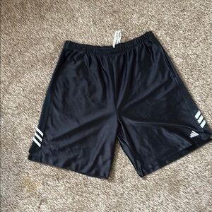 Adidas Black Athletic Shorts with Elastic Waistband